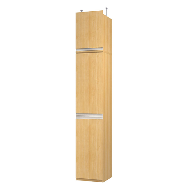 (商品画像) エースラック/カラーラック オーダーメイド 天井突っ張り ライン扉付 奥行46cm×高さ263.1～272.1cm×幅30～44cm（標準タイプ）