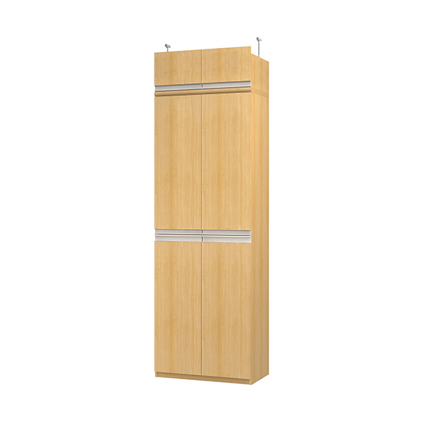 (商品画像) エースラック/カラーラック オーダーメイド 天井突っ張り ライン扉付 奥行40cm×高さ230～239cm×幅60～70cm（標準タイプ）