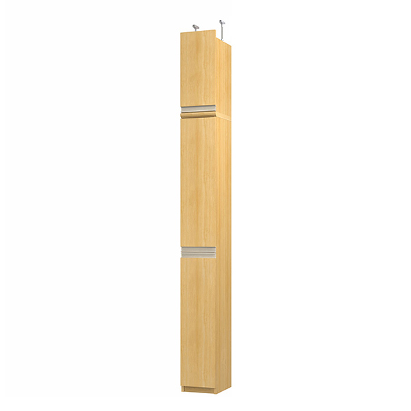 (商品画像) エースラック/カラーラック オーダーメイド 天井突っ張り ライン扉付 奥行31cm×高さ232～241cm×幅15～24cm（タフタイプ）