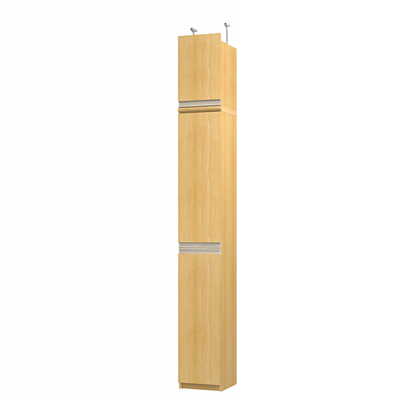 (商品画像) エースラック/カラーラック オーダーメイド 天井突っ張り ライン扉付 奥行25cm×高さ226～235cm×幅25～29cm（タフタイプ）