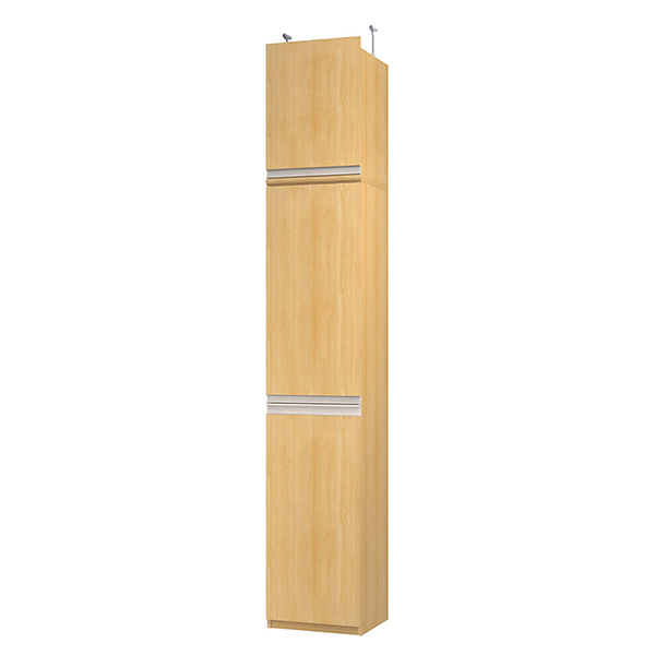 (商品画像) エースラック/カラーラック オーダーメイド 天井突っ張り ライン扉付 奥行40cm×高さ263.1～272.1cm×幅30～44cm（タフタイプ）