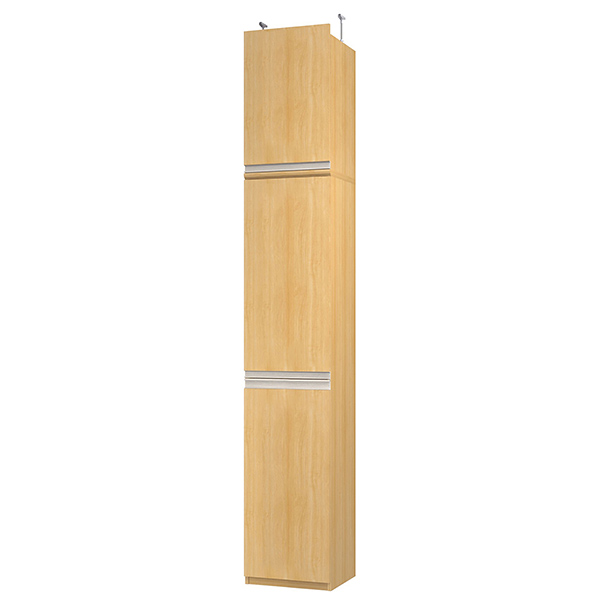 (商品画像) エースラック/カラーラック オーダーメイド 天井突っ張り ライン扉付 奥行40cm×高さ272～281cm×幅30～44cm（タフタイプ）