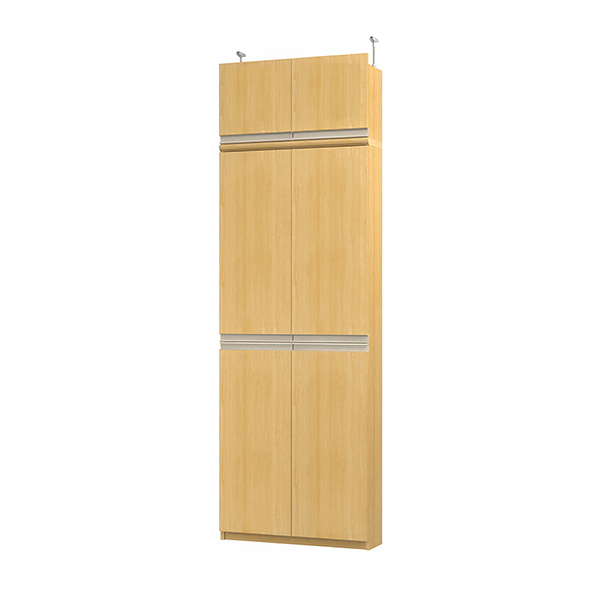 (商品画像) エースラック/カラーラック オーダーメイド 天井突っ張り ライン扉付 奥行19cm×高さ217～226cm×幅60～70cm（タフタイプ）