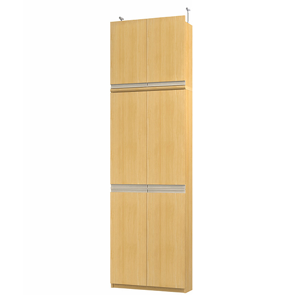 (商品画像) エースラック/カラーラック オーダーメイド 天井突っ張り ライン扉付 奥行19cm×高さ241.1～250.1cm×幅60～70cm（タフタイプ）