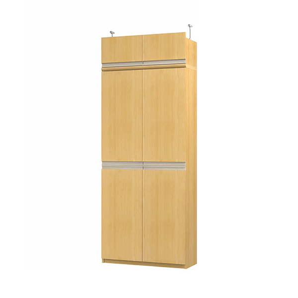 (商品画像) エースラック/カラーラック オーダーメイド 天井突っ張り ライン扉付 奥行31cm×高さ208～217cm×幅71～80cm（タフタイプ）