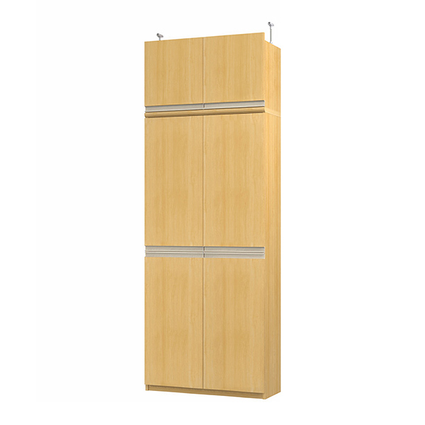 (商品画像) エースラック/カラーラック オーダーメイド 天井突っ張り ライン扉付 奥行25cm×高さ226～235cm×幅71～80cm（タフタイプ）