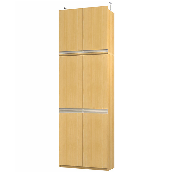 (商品画像) エースラック/カラーラック オーダーメイド 天井突っ張り ライン扉付 奥行25cm×高さ250～259cm×幅71～80cm（タフタイプ）