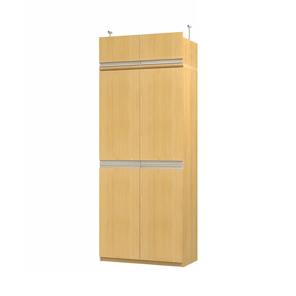 (商品画像) エースラック/カラーラック オーダーメイド 天井突っ張り ライン扉付 奥行40cm×高さ208～217cm×幅71～80cm（タフタイプ）