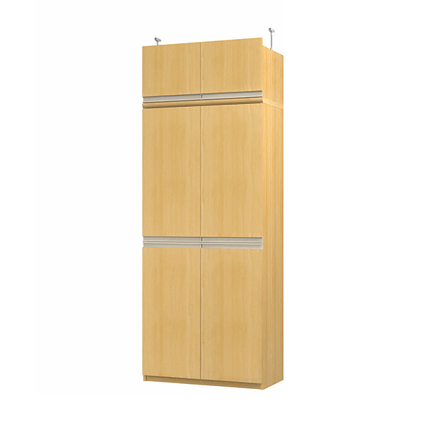 (商品画像) エースラック/カラーラック オーダーメイド 天井突っ張り ライン扉付 奥行40cm×高さ217～226cm×幅71～80cm（タフタイプ）