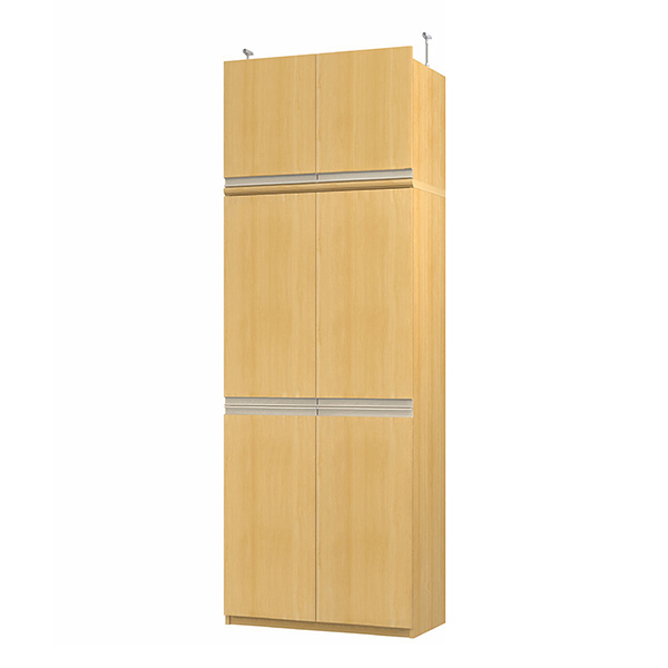 (商品画像) エースラック/カラーラック オーダーメイド 天井突っ張り ライン扉付 奥行40cm×高さ232～241cm×幅71～80cm（タフタイプ）