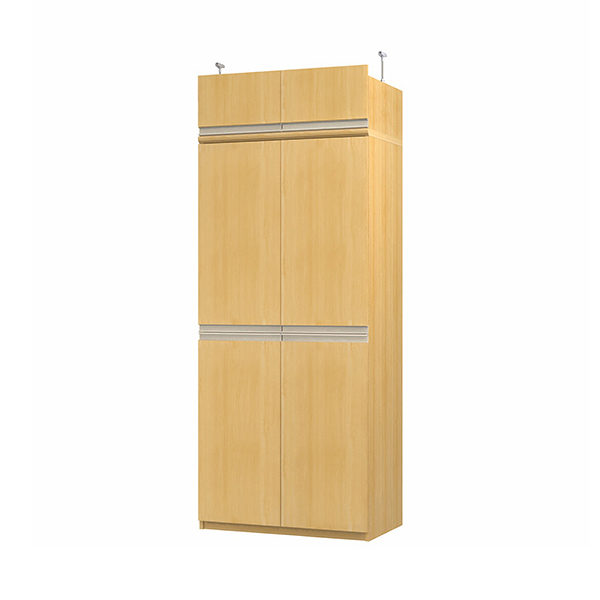 (商品画像) エースラック/カラーラック オーダーメイド 天井突っ張り ライン扉付 奥行46cm×高さ208～217cm×幅71～80cm（タフタイプ）