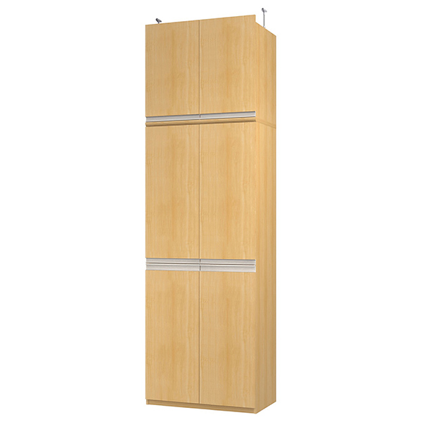 (商品画像) エースラック/カラーラック オーダーメイド 天井突っ張り ライン扉付 奥行46cm×高さ272～281cm×幅71～80cm（タフタイプ）