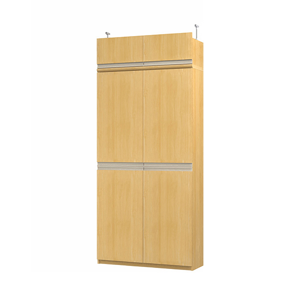 (商品画像) エースラック/カラーラック オーダーメイド 天井突っ張り ライン扉付 奥行31cm×高さ208～217cm×幅81～90cm（タフタイプ）