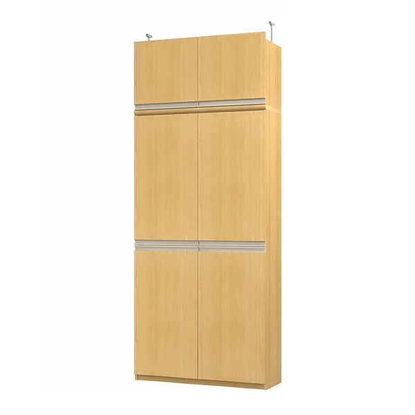 (商品画像) エースラック/カラーラック オーダーメイド 天井突っ張り ライン扉付 奥行25cm×高さ226～235cm×幅81～90cm（タフタイプ）