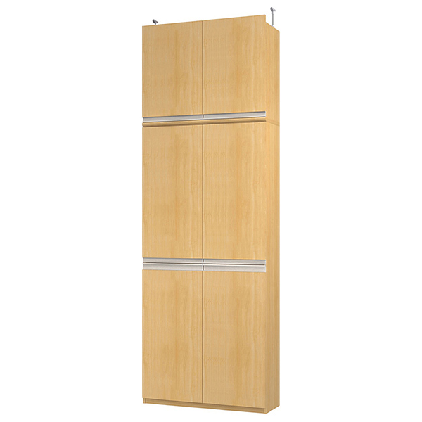 (商品画像) エースラック/カラーラック オーダーメイド 天井突っ張り ライン扉付 奥行31cm×高さ272～281cm×幅81～90cm（タフタイプ）