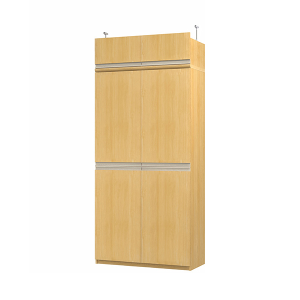 (商品画像) エースラック/カラーラック オーダーメイド 天井突っ張り ライン扉付 奥行40cm×高さ208～217cm×幅81～90cm（タフタイプ）