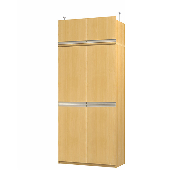 (商品画像) エースラック/カラーラック オーダーメイド 天井突っ張り ライン扉付 奥行40cm×高さ217～226cm×幅81～90cm（タフタイプ）