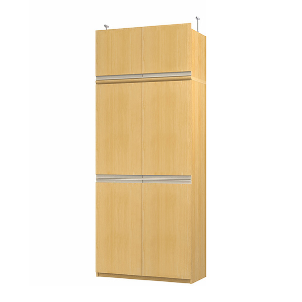 (商品画像) エースラック/カラーラック オーダーメイド 天井突っ張り ライン扉付 奥行40cm×高さ226～235cm×幅81～90cm（タフタイプ）