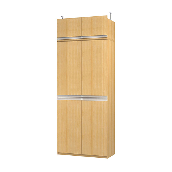 (商品画像) エースラック/カラーラック オーダーメイド 天井突っ張り ライン扉付 奥行40cm×高さ239～248cm×幅81～90cm（タフタイプ）