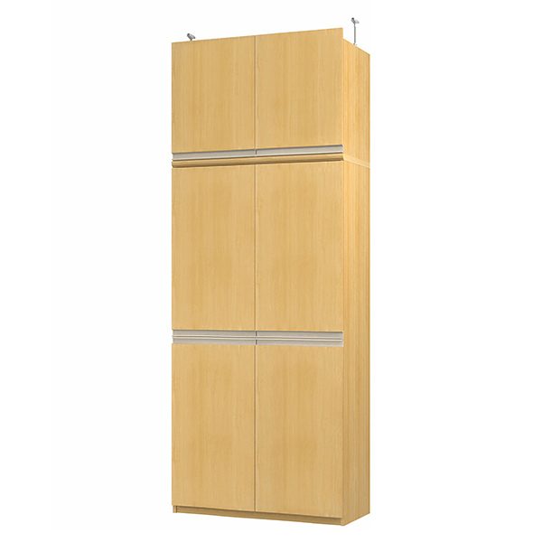 (商品画像) エースラック/カラーラック オーダーメイド 天井突っ張り ライン扉付 奥行40cm×高さ241.1～250.1cm×幅81～90cm（タフタイプ）