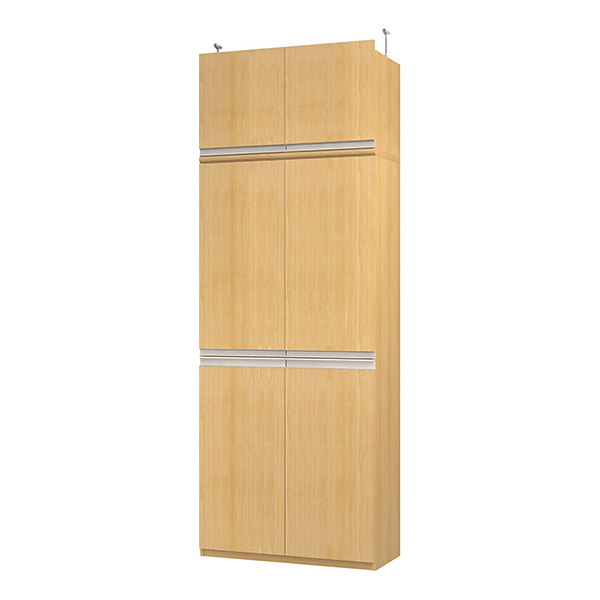 (商品画像) エースラック/カラーラック オーダーメイド 天井突っ張り ライン扉付 奥行40cm×高さ254～263cm×幅81～90cm（タフタイプ）