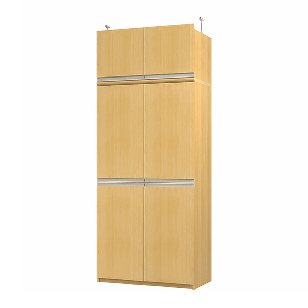 (商品画像) エースラック/カラーラック オーダーメイド 天井突っ張り ライン扉付 奥行46cm×高さ226～235cm×幅81～90cm（タフタイプ）