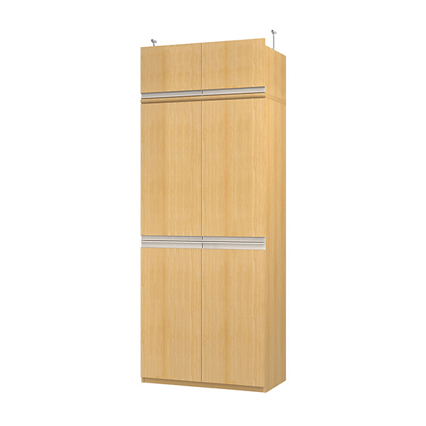 (商品画像) エースラック/カラーラック オーダーメイド 天井突っ張り ライン扉付 奥行46cm×高さ239～248cm×幅81～90cm（タフタイプ）