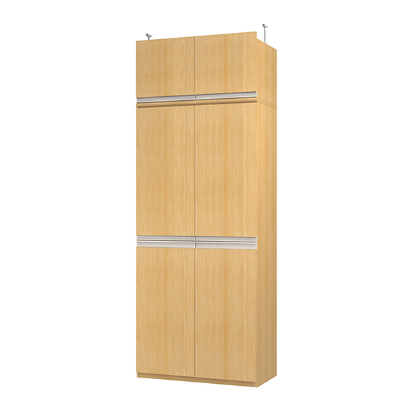 (商品画像) エースラック/カラーラック オーダーメイド 天井突っ張り ライン扉付 奥行46cm×高さ248～257cm×幅81～90cm（タフタイプ）