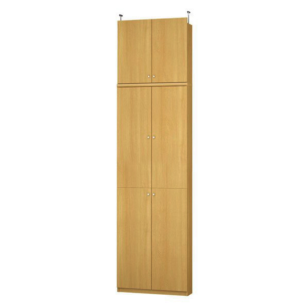 (商品画像) エースラック/カラーラック オーダーメイド 天井突っ張り 扉付 奥行19cm×高さ263.1～272.1cm×幅60～70cm（標準タイプ）