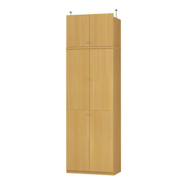 (商品画像) エースラック/カラーラック オーダーメイド 天井突っ張り 扉付 奥行40cm×高さ226～235cm×幅60～70cm（標準タイプ）