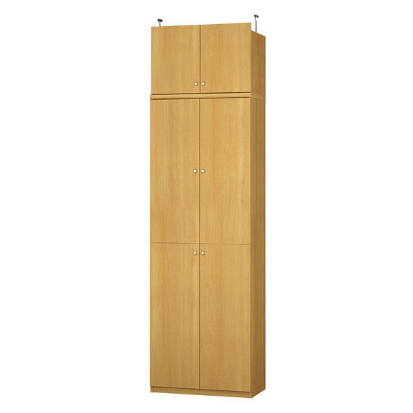 (商品画像) エースラック/カラーラック オーダーメイド 天井突っ張り 扉付 奥行40cm×高さ248～257cm×幅60～70cm（標準タイプ）