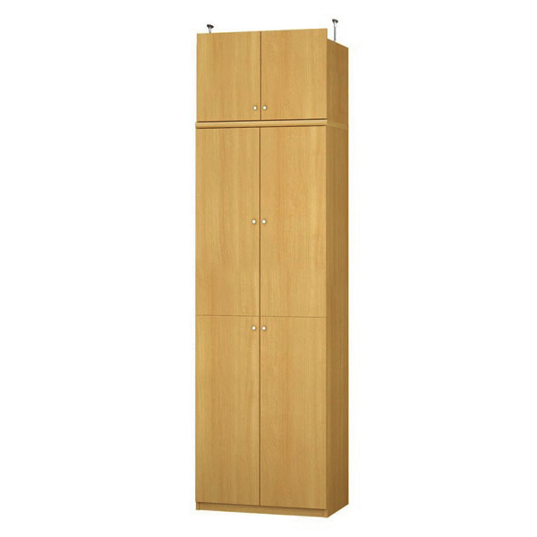 (商品画像) エースラック/カラーラック オーダーメイド 天井突っ張り 扉付 奥行46cm×高さ248～257cm×幅60～70cm（標準タイプ）