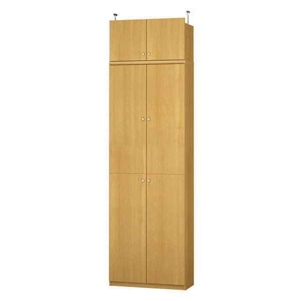 (商品画像) エースラック/カラーラック オーダーメイド 天井突っ張り 扉付 奥行31cm×高さ239～248cm×幅60～70cm（タフタイプ）