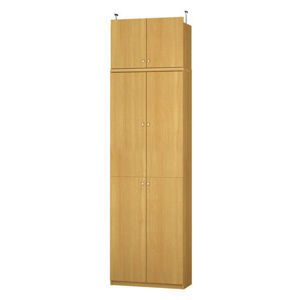 (商品画像) エースラック/カラーラック オーダーメイド 天井突っ張り 扉付 奥行31cm×高さ248～257cm×幅60～70cm（タフタイプ）