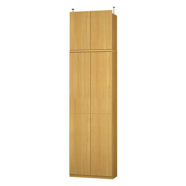 (商品画像) エースラック/カラーラック オーダーメイド 天井突っ張り 扉付 奥行31cm×高さ263.1～272.1cm×幅60～70cm（タフタイプ）