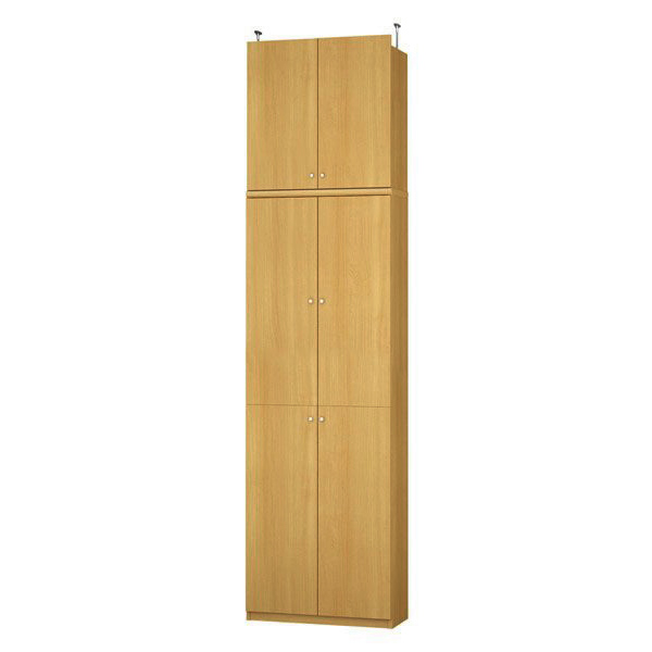 (商品画像) エースラック/カラーラック オーダーメイド 天井突っ張り 扉付 奥行31cm×高さ272～281cm×幅60～70cm（タフタイプ）