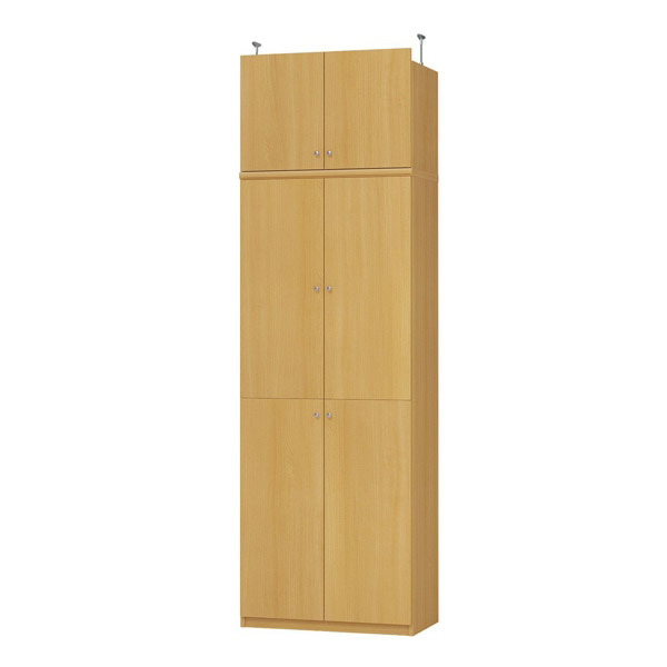 (商品画像) エースラック/カラーラック オーダーメイド 天井突っ張り 扉付 奥行40cm×高さ226～235cm×幅60～70cm（タフタイプ）