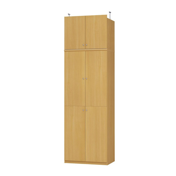 (商品画像) エースラック/カラーラック オーダーメイド 天井突っ張り 扉付 奥行46cm×高さ232～241cm×幅60～70cm（タフタイプ）