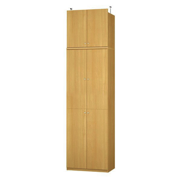 (商品画像) エースラック/カラーラック オーダーメイド 天井突っ張り 扉付 奥行46cm×高さ263.1～272.1cm×幅60～70cm（タフタイプ）