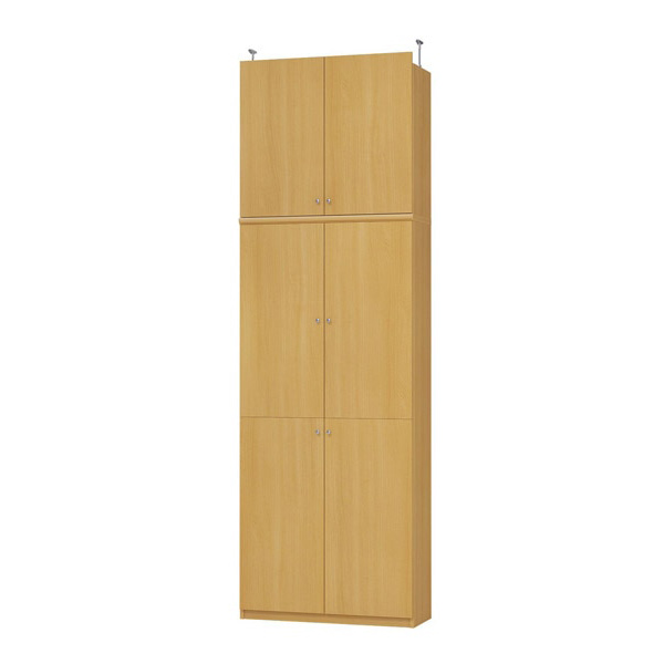 (商品画像) エースラック/カラーラック オーダーメイド 天井突っ張り 扉付 奥行31cm×高さ250～259cm×幅71～80cm（タフタイプ）