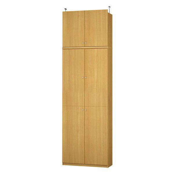 (商品画像) エースラック/カラーラック オーダーメイド 天井突っ張り 扉付 奥行31cm×高さ263.1～272.1cm×幅71～80cm（タフタイプ）