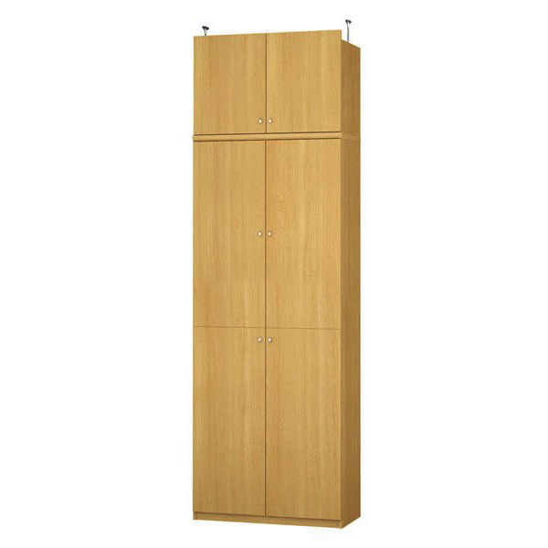 (商品画像) エースラック/カラーラック オーダーメイド 天井突っ張り 扉付 奥行40cm×高さ254～263cm×幅71～80cm（タフタイプ）