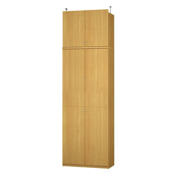 (商品画像) エースラック/カラーラック オーダーメイド 天井突っ張り 扉付 奥行40cm×高さ263.1～272.1cm×幅71～80cm（タフタイプ）