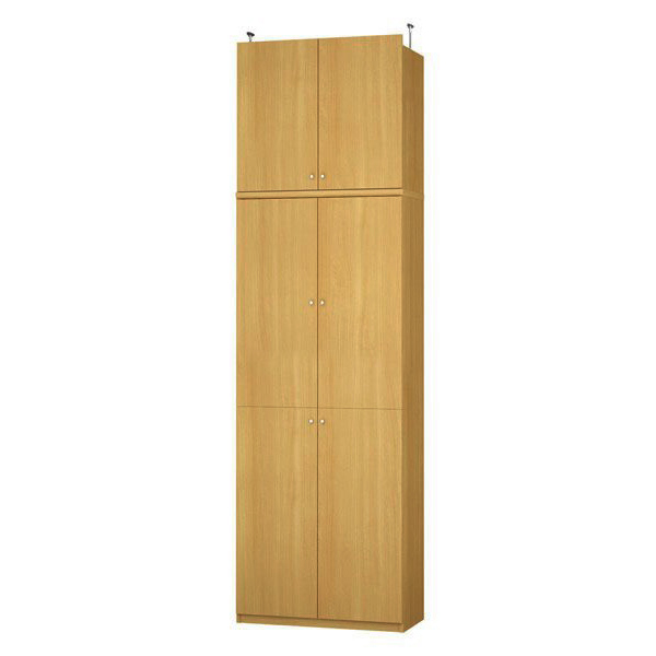 (商品画像) エースラック/カラーラック オーダーメイド 天井突っ張り 扉付 奥行40cm×高さ272～281cm×幅71～80cm（タフタイプ）