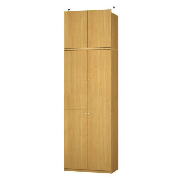 (商品画像) エースラック/カラーラック オーダーメイド 天井突っ張り 扉付 奥行46cm×高さ263.1～272.1cm×幅71～80cm（タフタイプ）