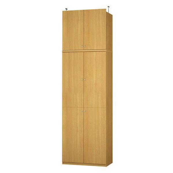 (商品画像) エースラック/カラーラック オーダーメイド 天井突っ張り 扉付 奥行46cm×高さ272～281cm×幅71～80cm（タフタイプ）