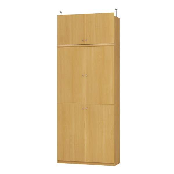 (商品画像) エースラック/カラーラック オーダーメイド 天井突っ張り 扉付 奥行31cm×高さ226～235cm×幅81～90cm（タフタイプ）