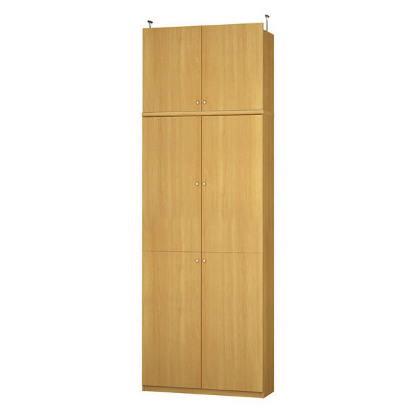 (商品画像) エースラック/カラーラック オーダーメイド 天井突っ張り 扉付 奥行31cm×高さ263.1～272.1cm×幅81～90cm（タフタイプ）