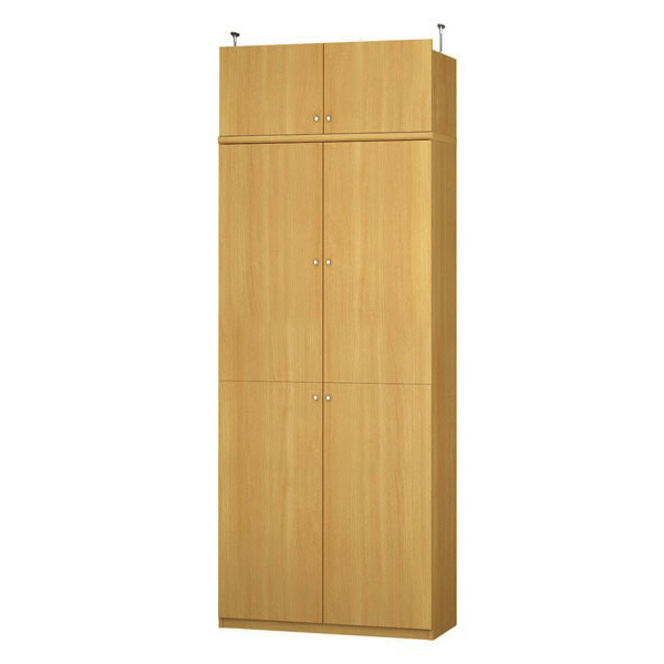 (商品画像) エースラック/カラーラック オーダーメイド 天井突っ張り 扉付 奥行40cm×高さ239～248cm×幅81～90cm（タフタイプ）