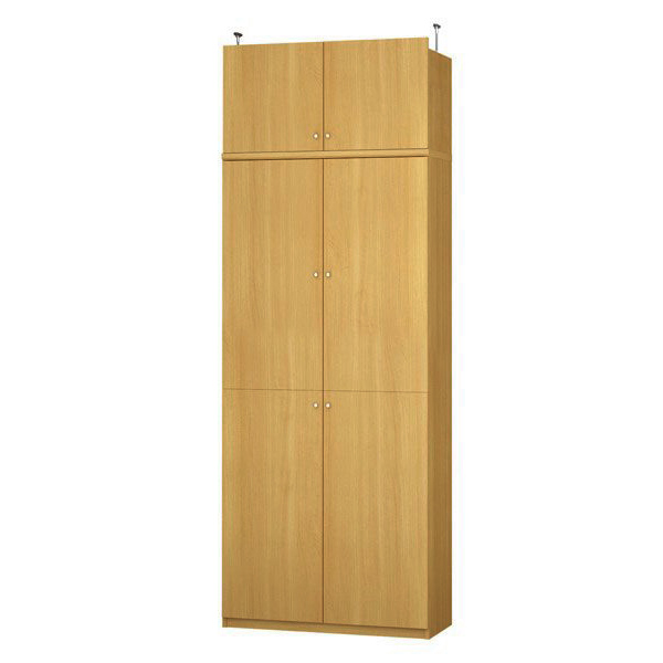 (商品画像) エースラック/カラーラック オーダーメイド 天井突っ張り 扉付 奥行40cm×高さ248～257cm×幅81～90cm（タフタイプ）